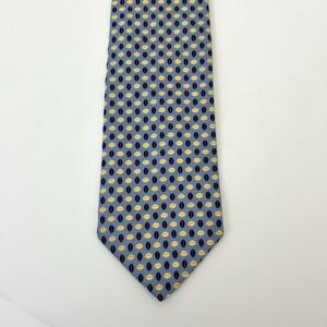 BROOKS BROTHERS Tie Polka Dot 60”Geometric Pure Silk Made In USA Coffee Bean